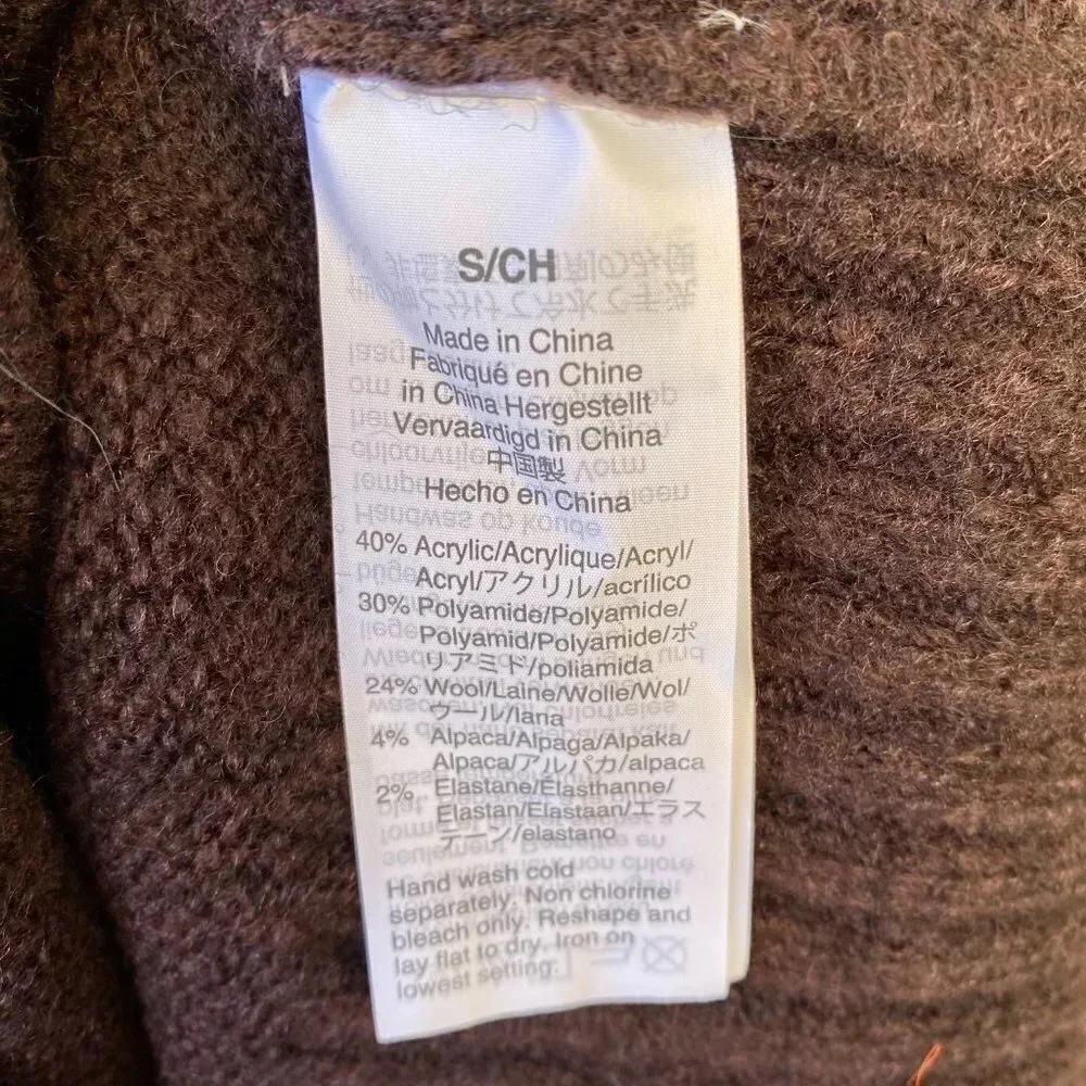 NWT Madewell Fulton Puff Neck Trim Pullover Small
